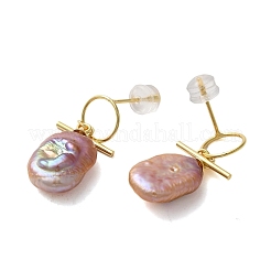 Boucles d'oreilles clous en argent sterling&nbsp;EJEW-K273-26G