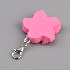 Decorazione pendente fiore in resina&nbsp;HJEW-WH0042-143A