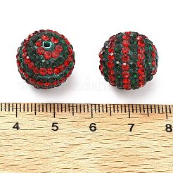 Полосатый узор полимерная глина стразы бусины CLAY-NH0001-01