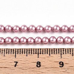 Выпечка из окрашенного перламутрового стекла жемчужные бусинки HY-N002-3mm-C01