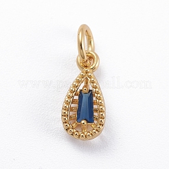 Латунные микро проложить кубического циркония подвески ZIRC-E164-63G