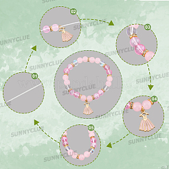 Набор для самостоятельного изготовления браслета на танцевальную тематику&nbsp;AJEW-SC0031-11