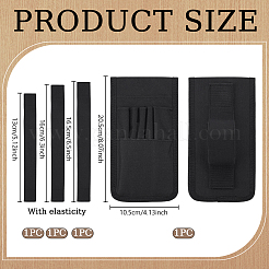 Étui à stylo en tissu Oxford avec bande élastique pour ordinateur portable&nbsp;AJEW-WH0455-304