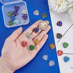 24 шт. подвески из стекла миллефиори PALLOY-PH01827