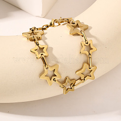 Браслеты-цепочки со звездочками из нержавеющей стали 304 для женщин FS-WGCA8F8-01