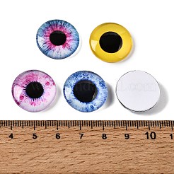 Cabochons en verre transparent imprimé&nbsp;GL-CBAA22A-08