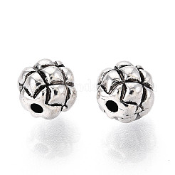 Бусины из сплава в виде вафель в тибетском стиле&nbsp;TIBE-N013-11AS