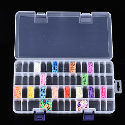 Прямоугольный полипропиленовый контейнер для хранения бусинок&nbsp;LS-CON-N011-011