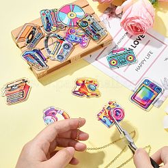 26шт 13 стиля непрозрачные акриловые подвески&nbsp;OACR-CJ0002-15