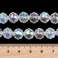 Transparent galvanisieren Glasperlen Stränge&nbsp;X-EGLA-N002-34C-B02