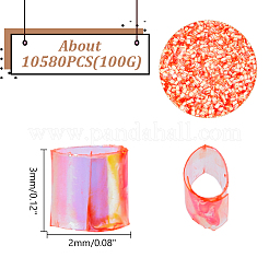 100 г пластиковых трубчатых бусин&nbsp;KY-HY0001-15C