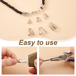 195 шт. 6 стиля наконечников для шнура из нержавеющей стали 304 FIND-GA0004-07