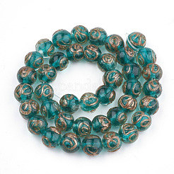 Бусины ручной работы бусины золотого песка LAMP-T006-06E