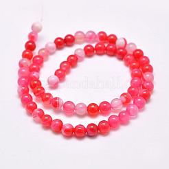 Натуральные полосатые агатовые / полосатые агатовые нити&nbsp;G-G962-8mm-04