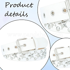 Сплав звездочка заклепки pu кожа цепь ремни&nbsp;DIY-WH20007-291E