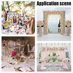 5 ярд плоской рождественской блестящей ленты с металлической проволокой OCOR-WH0070-74B