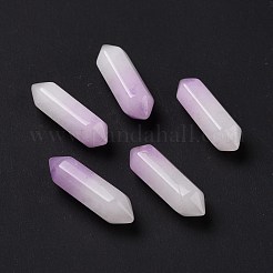 Натуральные фиолетово-белые нефритовые лечебные камни G-K330-65