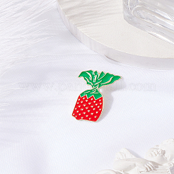 1 épingle en émail en forme de fraise&nbsp;JEWB-LP0004-63