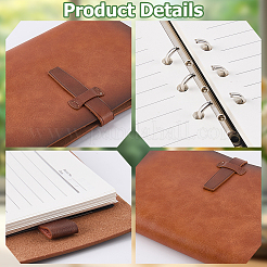 Cuaderno diario de piel sintética&nbsp;AJEW-WH20018-300B-03