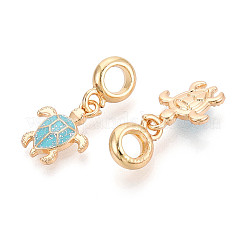 Европейские подвески из сплава эмали в виде морской черепахи&nbsp;FIND-B034-52G-01