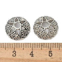 チベット風合金ビーズ  カドミウムフリー＆鉛フリー  ラウンド  アンティークシルバー  14.5x4.5mm  穴：2.5mm&nbsp;TIBE-P003-62AS
