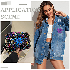 33 шт. 11 цвета цветок ПВХ блестки пайетки украшения аксессуары&nbsp;DIY-FG0008-26