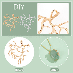 12шт 2 цвета латунные подвески FIND-NB0005-27