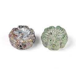 Picasso-Backfarbe und mit Metall durchzogene Glasperlen&nbsp;DGLA-T004-75M