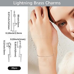 20 шт. Латунные подвески&nbsp;KK-BBC0020-71