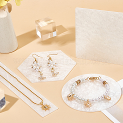 4 шт. 4 стиля акриловых цветных палитровых досок ODIS-CN0001-03