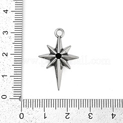 Colgantes de circonita cúbica micropavé de acero inoxidable quirúrgico 316&nbsp;X-STAS-G349-01AS-01