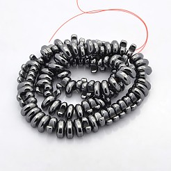 Electroplate non magnetici ematite sintetico fili di perline&nbsp;G-J228-02