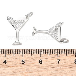 Shegrace Messing-Anhänger mit Mikropavé-Fassung aus klaren Zirkonia&nbsp;XGRQ1U745-379P