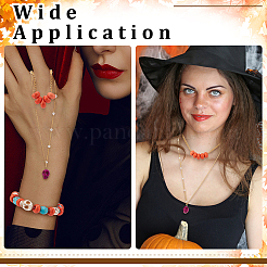 60 шт окрашенные синтетические бирюзовые европейские бусины SPDL-PH0001-04