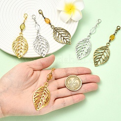 6 шт. подвесных украшений из сплава и стекла&nbsp;HJEW-YW00328-01