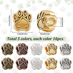 50 шт. 5 цвета тибетские европейские бусины MPDL-SC0001-09