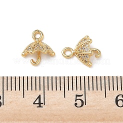 Messing micro pave klar zirkonia charme&nbsp;KK-P355-05G