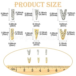 6 шт. 6 стиля 304 нержавеющая сталь скобы для колки льда&nbsp;STAS-CJ0003-21