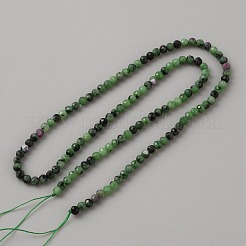 Rubis naturel perles zoisite brins&nbsp;G-TAC0016-07