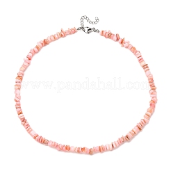 Ожерелья из бисера из натуральных окрашенных пресноводных ракушек NJEW-JN05488-04