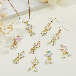 Подвески из сплава 8шт 4 цветов&nbsp;FIND-HS0002-06G