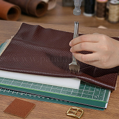 ポリウレタン＆フェルト＆PPレザーシート  DIYクラフト用品  長方形  ミックスカラー  200~400x150~395x0.3~8mm&nbsp;DIY-NB0016-19