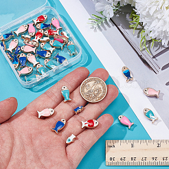 40 шт. 10 стиля эмалевых бусин Aolly&nbsp;FIND-AR0006-76