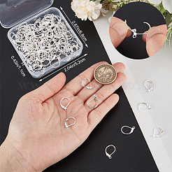 Латунная фурнитура Leverback для серег&nbsp;KK-CN0003-07B-S