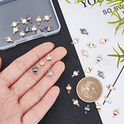 32 шт. 4-х цветные латунные соединительные звенья&nbsp;KK-AR0002-27