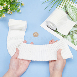 Ребристая ткань из 95% хлопка и 5% спандекса для манжет. OCOR-WH0082-148B