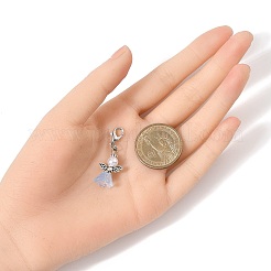 Ангел стеклянный кулон украшение&nbsp;HJEW-JM03412-S