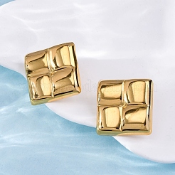 Серьги-гвоздики из нержавеющей стали 304 для женщин&nbsp;LS-EJEW-F357-03G-03