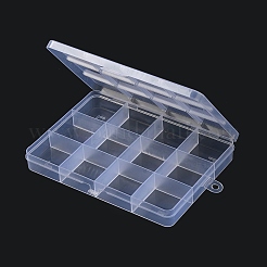 Прямоугольный полипропиленовый контейнер для хранения бусинок CON-F020-01