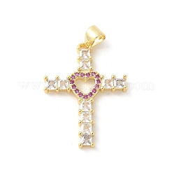 Латунные микро проложить кубического циркония подвески KK-P294-06G